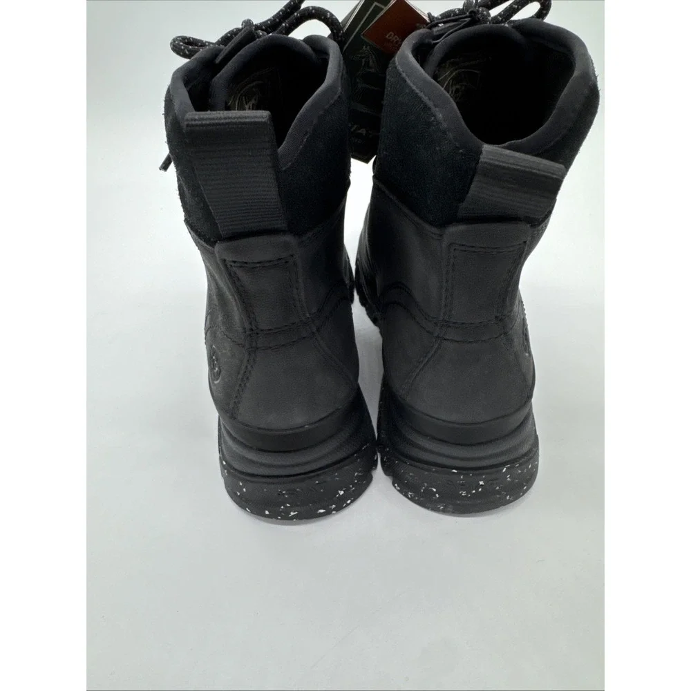 Ariat Moresby H2O Women 7.5B  oily Distressed Black Waterproof Boot‎ New